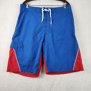Chicago Cubs Mens Size XL Red/Blue Swim Trunks Board Shorts MLB Baseball